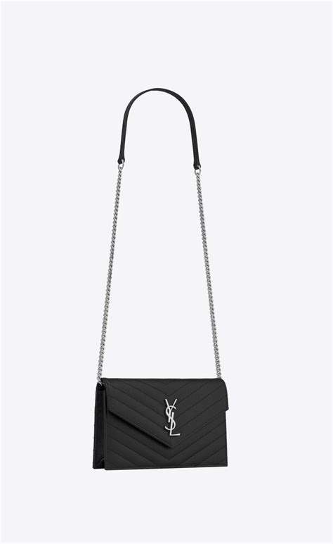 ysl chain wallet vs envelope|YSL cassandre envelope chain wallet.